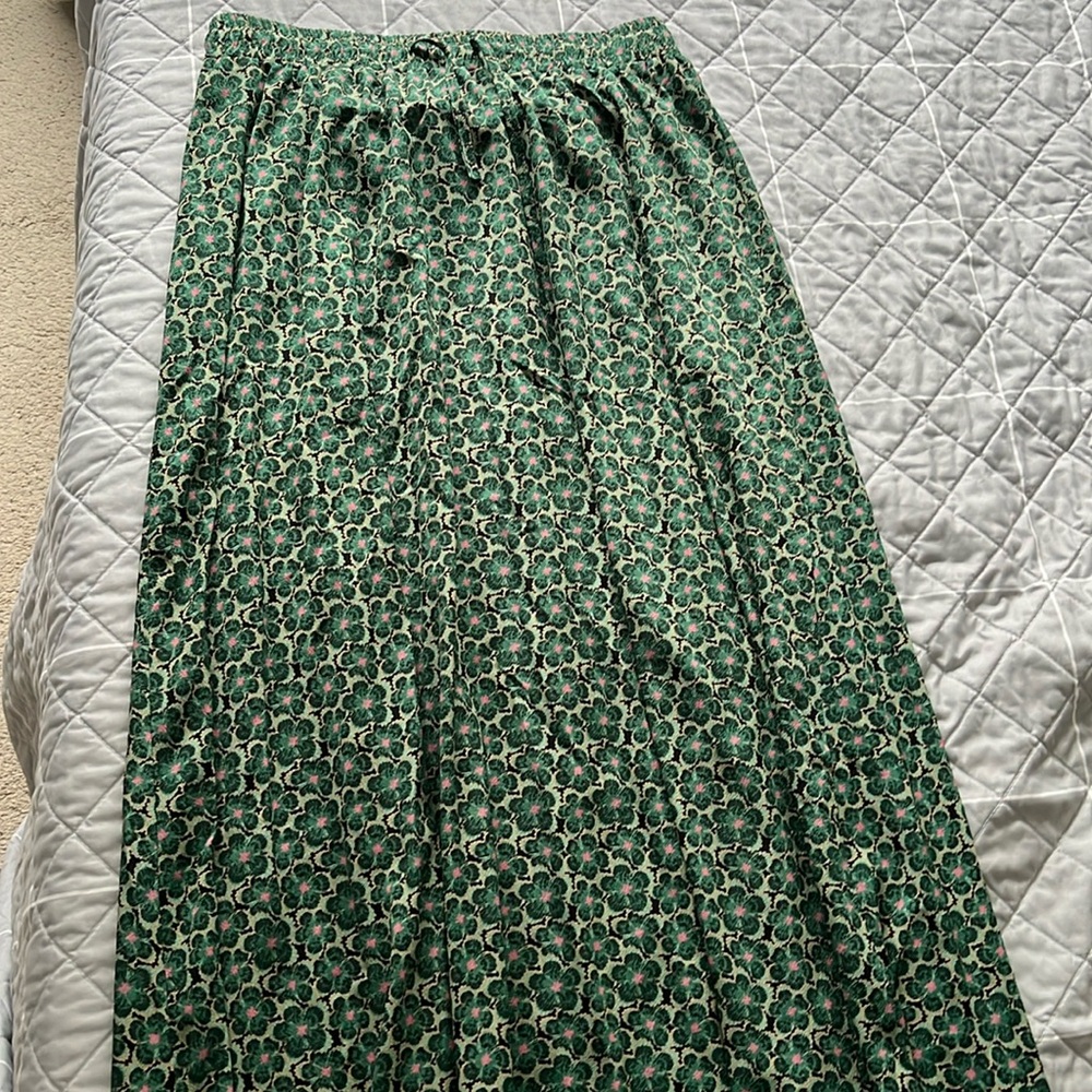 Bluetime Green Patterned Women's Skirt